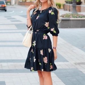 Anthropologie Lolanthe Floral Dress